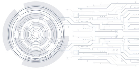 Engineering industry. New technologies. Artificial intelligence. Vector illustration