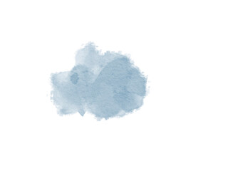 Fototapeta premium Blush blue watercolor stains Paint stroke hand drawn for illustration design, invitation and birthday .Abstract watercolor background. 