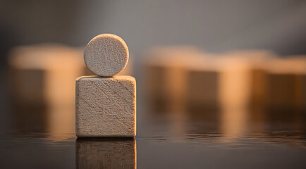 Close-up of a small modern light fixture with a round top on a reflective surface indoors