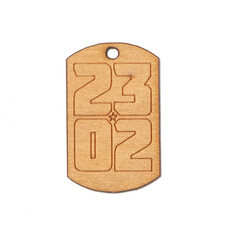 Naklejka premium Wooden Soviet military symbols isolated on white background