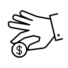 Hand Holding Coin