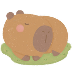 Sleeping capybara 
