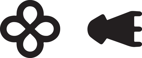  Black Friday Shopping Silhouettes: Retail Store Discount Sale Vector Icon Collection Graphic.