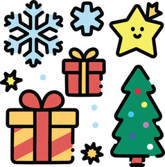 set of christmas gifts