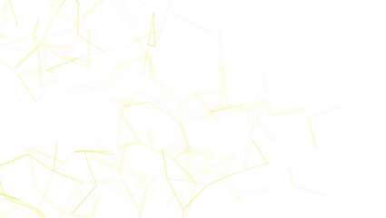 Abstract graphic design with yellow lines and white space. Ideal for technology, network or connection projects with a clean modern design.