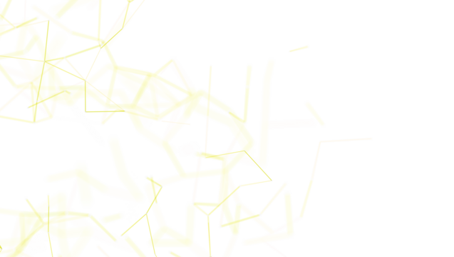 Abstract geometric design with yellow connecting lines forming a network on a white background. Ideal for concepts of technology, connection and