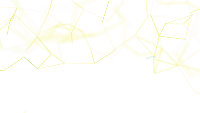 Abstract geometric design with connecting lines in light yellow against white. Perfect for technology, network, data visualization or modern des