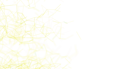 Modern digital network and connection structure.  Abstract technology background with connecting lines, yellow and white.