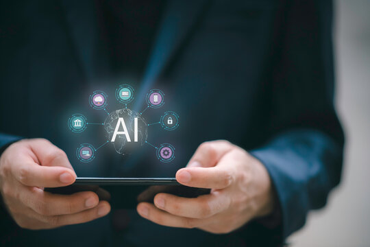 Software engineer working with database and big data analytics, cloud computing with AI and data exchange, innovation technology.Data Science and engineering, digital technology, tech background.