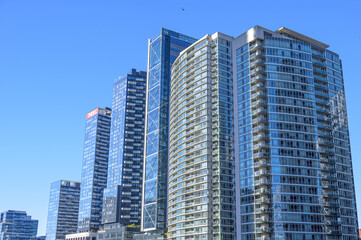 Modern design residential building in the downtown district, Toronto, Canada