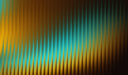 Orange turquoise striped gradient background with glowing effect for banner