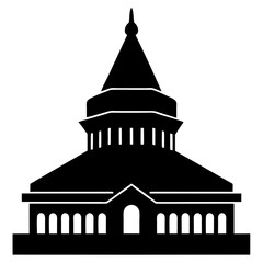 vector illustration of a temple