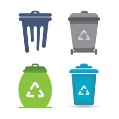 Rubbish Bin Template Icon