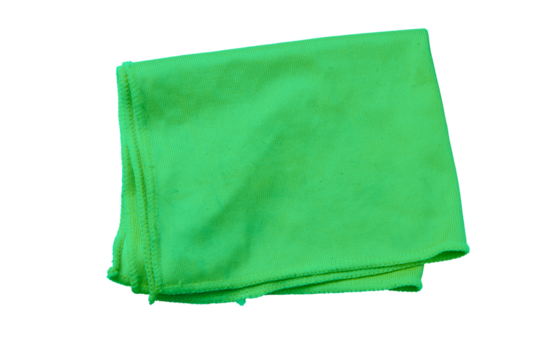 Microfiber cloth for house cleaning isolated on transparent background