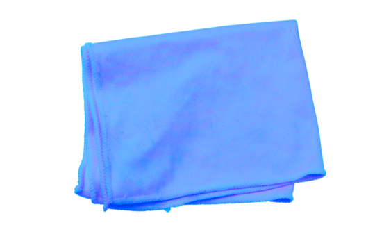 Microfiber cloth for house cleaning isolated on transparent background