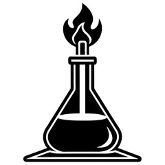 oil lamp vector illustration