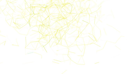 Abstract network of lines, connections and structures on a white background. Modern concept for data, science, technology and innovation.