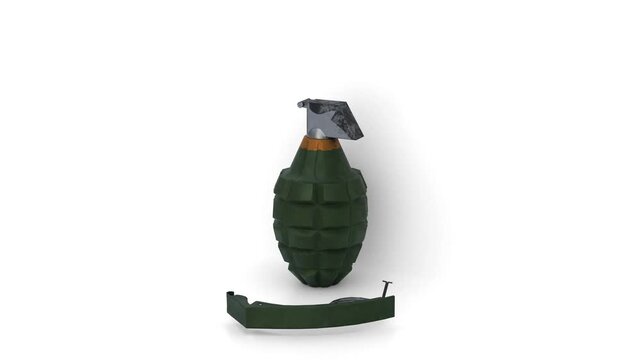 hand grenade working animation