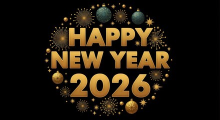 Vintage happy new year and merry christmas card design illustration poster text greeting label symbol decoration vector