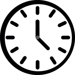Clock icon. Time clock icon collection. Line clock symbol isolated