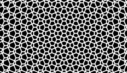 Black and white abstract geometric pattern with grunge effect for sporty background and design element. Vector Format Illustration 