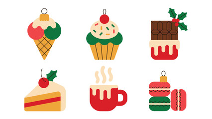 Sweet Delights Ornaments: Adorable ornaments capture the essence of various sweet treats, celebrating the delightful world of desserts and confections with a touch of holiday cheer.