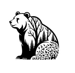 black bear silhouette