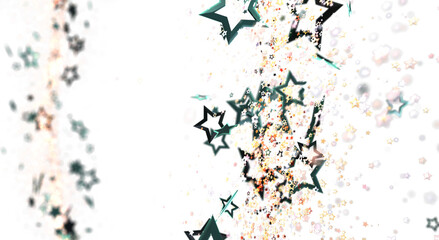 Elegant abstract image of star formations with bokeh effect, perfect for backgrounds and designs. Ideal for celebrations or artistic projects.