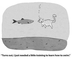 Turns out cat likes water