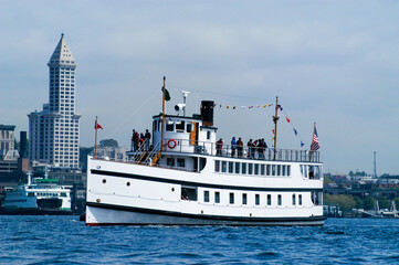 SS Virginia V underway in Seattle's Elliott Bay