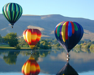 Splash n Dash in the Yakima River, Prosser, Washington State, USA