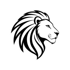 Stylized Lion Head Mascot Logo