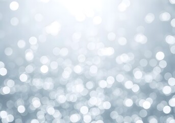 Soft silver bokeh background with glowing orbs and sparkling particles, ideal for winter holidays, luxury branding, or elegant minimalist festive themes.

