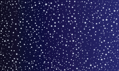 Ocean Night Gradient – Deep Navy and Royal Blue Starry Background, Beautiful Dark Space Wallpaper for Design, Web, and Print Artwork