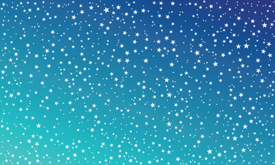 Celestial Blue Gradient – Soft Sky and Ocean Tones with Stars, Beautiful Galaxy Background for Wallpapers, Branding, or Night-Themed Illustrations