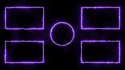 YouTube End Screen Electric Purple Glow, Digital End Screen