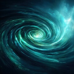 Spiral Galaxy In Deep Space
