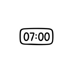 Digital time display shows 0700 in black