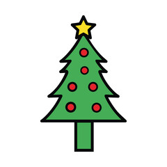 Cristmas tree vector illustration.eps