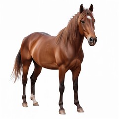 horse isolated on white background