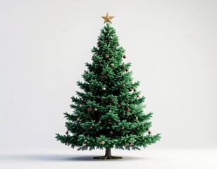 christmas tree on white background