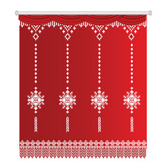 Curtains design in illustration