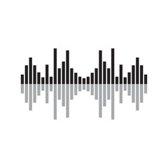 Sound waves vector illustration