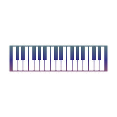 Keyboard piano vector Musical instrument illustration design