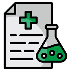 Test Result  Icon Element For Design