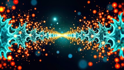 Artistic Close up of Colorful Light