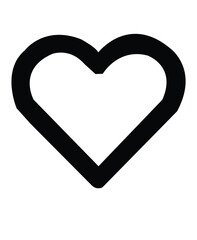 heart shaped metal heart black