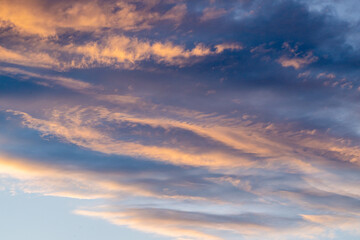Swirling Clouds Catch Sunlight In The Sky Over Grand Teton