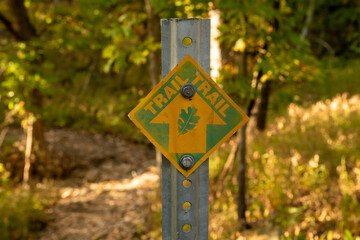 Trail Marker Sign In Oklahoma