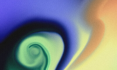 Abstract Swirl of Colors Gradient Texture with Grain for Modern Design